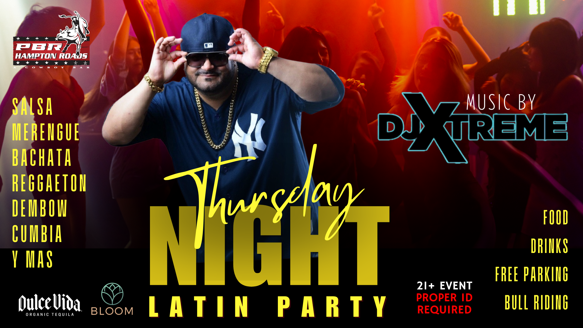 Thursday night Latin Night at Hampton PBR with DJ Xtreme