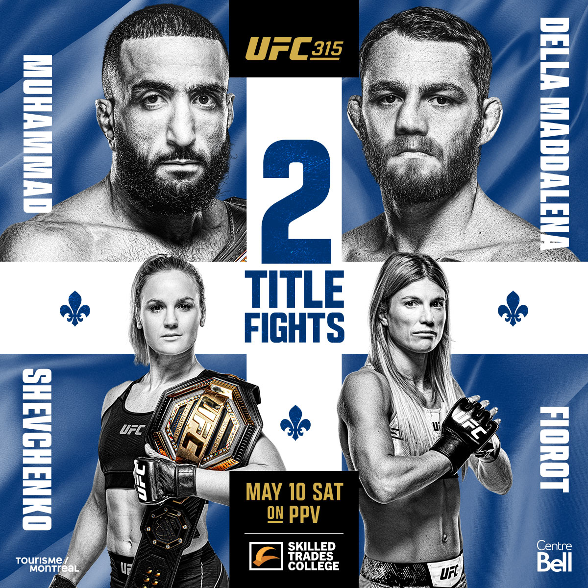 UFC 315: Muhammad vs Della Maddalena at PBR Hampton and Guy's Pizza Parlor